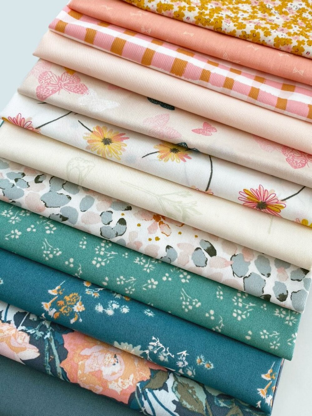 In Full Bloom Curated Quilt Fabric Bundle | Floral Fabrics by AGF | Spring Color